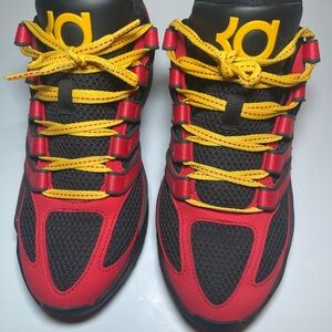 Nike Black, Red & Yellow KD Basketball Sneakers